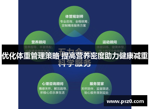 优化体重管理策略 提高营养密度助力健康减重